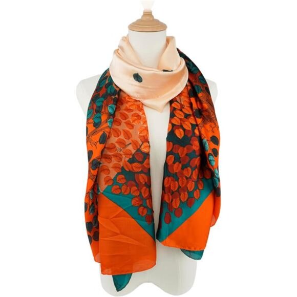 Long Stain Scarf Lightweight Shawls Wraps 01 - Picture 5 of 7